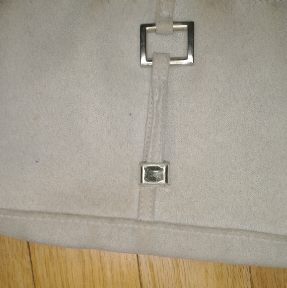 Estée lauder grey suede makeup bag / clutch - Picture 7 of 11